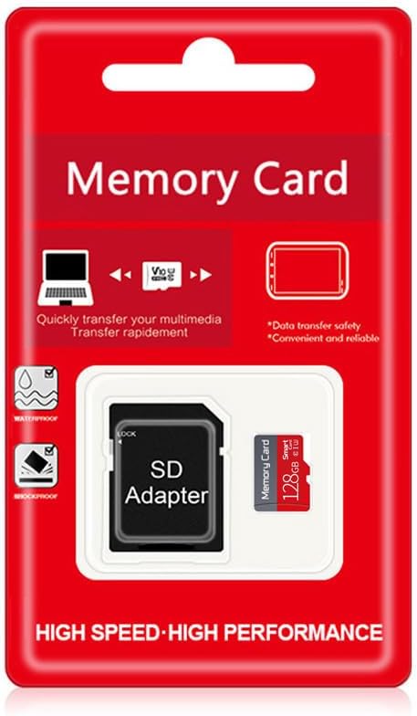 128GB TF Card Flash Memory Card Ultra High Speed U3 C10 TF Card with Adapter...