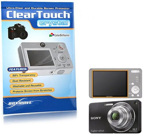 BoxWave Screen Protector Compatible with Canon PowerShot S90 - ClearTouch Crystal, HD Crystal Film Skin to Shield Against Scratches...