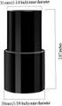 (2 Pieces) Vacuum Cleaner Adapter 35mm (1-3/8 Inch) to 31 mm (1-1/4 Inch) for Inner Diameter 32 mm Brush Fit to Outer Diameter 35 mm Tube Plastic ...