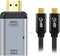 xiwai 100W 10Gbps Cable & USB-C Type C Female Source to HDMI Sink HDTV & PD Power Adapter 4K 60hz 1080p for Phone & Laptop...
