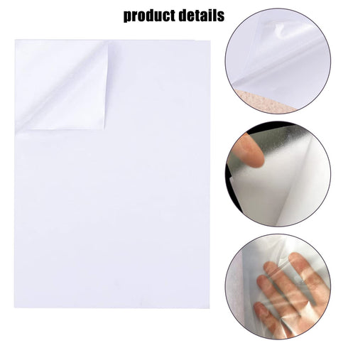 BILLIOTEAM 22 Sheet A4 Size White Double Sided Tape,8.27" x 11.42",Arts Crafts Adhesive Tape Strong Sticky Tape for DIY Arts Craft Photo Albums Ho...