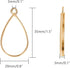 MIAO JIN 60 Pcs Teardrop Bezel Pendant Blanks Oval Blank Frame Pendant for Jewelry Making (Golden, Silver, Bronze)...