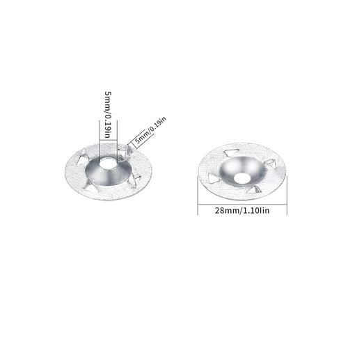 Foam Board Fasteners Washers, 220 Pcs Washers for Installation of Foam Board Panels, 1-1/4 Inch Metal Washer Galvanized Steel for Fixing Fastening...