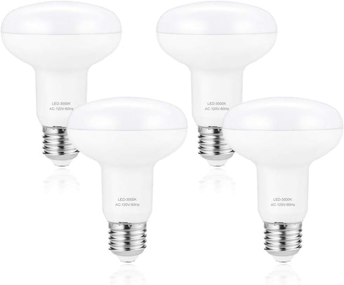 BR25/R25 Led Can light bulbs, 9W Dimmable Flood Lights (75W Equivalent), E26 Medium Base Bulb 3000K Soft White for Indoor Outdoor Lighting, Pack o...