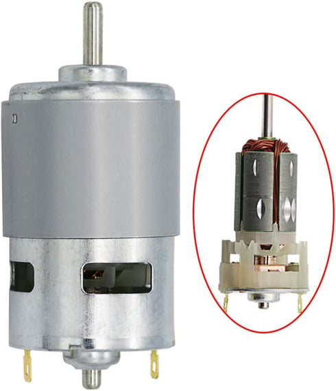 Micro DC 12V-24V 10000RPM 775 Motor Ball Bearing Large Torque High Power Low Noise Brushed DC Motor Driver for Electrical Tools DIY...