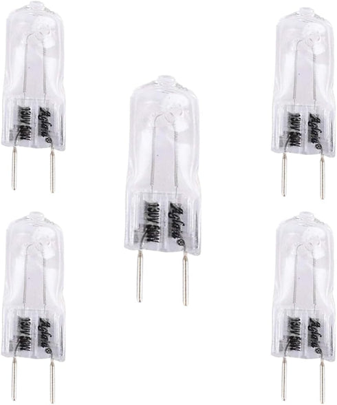 Swess 5 Pack WB08X10057 Microwave Oven Light Bulb Comaptible with GE General Electric, 130 Volts 50 Watt Halogen Lamp Replaces 1472417, AP4369133,...