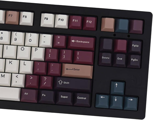 Sumgsn 129 Keys PBT Dye Sub Keycaps Cherry Profile Fit for 61/64/87/104/108 Cherry Mx Switches Mechanical Keyboard...