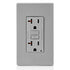 Leviton GFCI Outlet, 20 Amp, Self Test, Non Tamper-Resistant with LED Indicator Light, Protection from Electric Shock and Electrocution, GFNT2-GY,...