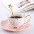 12 pcs Stainless Steel Gold Leaf Coffee Spoon Creative Tableware Dessert Spoons,Tea Sugar Spoons Spoon Set for Ice Cream or Cake, Tea Spoon Set (G...