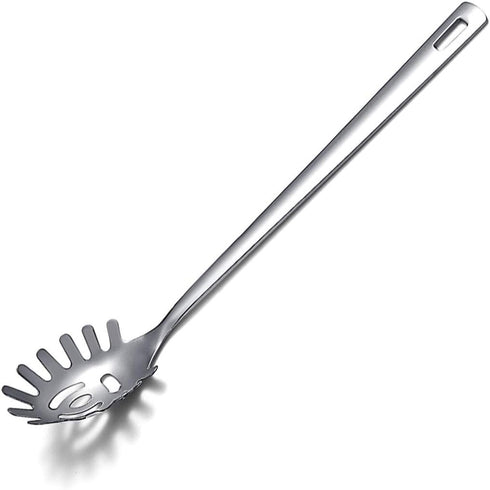 Spaghetti Spoon, Berglander Pasta Server, Stainless Steel Pasta Spoon, Pasta Fork, Noddle Fork, Heat Resistant, Dishwasher Safe, Easy to Clean...