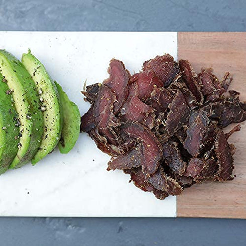 Ayoba Traditional Grass Fed Beef Biltong Slices (4 Ounce, Pack of 1) - Keto Friendly Air-Dried Grass Fed Beef Paleo Snacks - Gluten Free, Whole 30...
