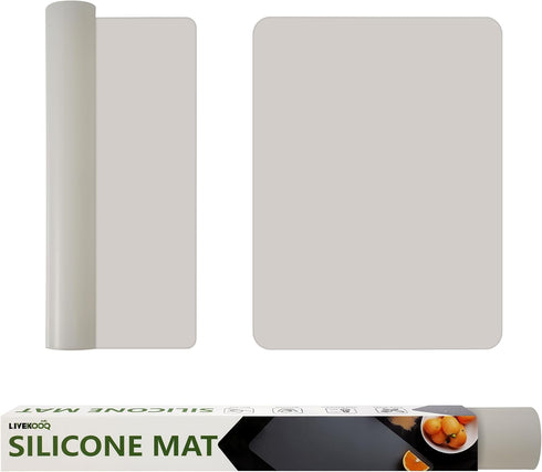 Silicone Mat for Kitchen Counter, BPA-Free Silicone Placemat, Heat-Resistant NonSlip Table Mat for Air Fryer, Countertop Protector Mat, Silicone M...
