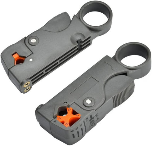 2 pcs Automatic Stripping Plier Cable Stripper Tools Double Blades Stripped Wire SS551...