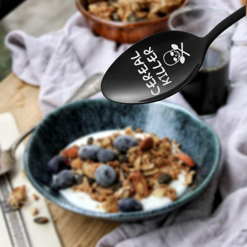 Mens Gifts Valentines Gifts for Him - Personalized Gifts Funny Gifts for Men Dad Grandpa, Cereal Killer Spoon...