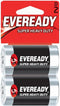 Eveready Super Heavy Duty D 1.5V Batteries - 2PACK...