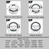 Fashion Fluffy Steering Wheel Covers for Women/Girls/Ladies Australia Pure Wool 15 Inch 1 Set 3 Pcs (Gray)...