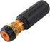 Klein Tools 32293 Insulated Screwdriver, 2-in-1 Screwdriver Set with Flip Blade, #2 Phillips and1/4-Inch Slotted Tips, Double-Ended Blades...