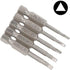 Fixinus 5 Pieces Magnetic Triangle Screwdriver Bits Set, 1/4 Inch Hex 1.8/2.0/2.3/2.7/3.0 Triangle Screwdriver Bits S2 Steel Triangle Drill, 50 mm...