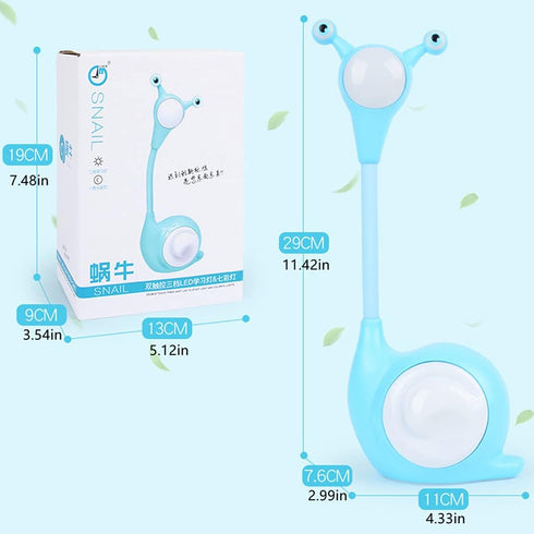 Fantasee Snail LED Desk Lamp Nursery Night Light USB Rechargeable Touch Dimmable for Child Kids Students Bedroom Dorm Reading Birthday Party Gift ...