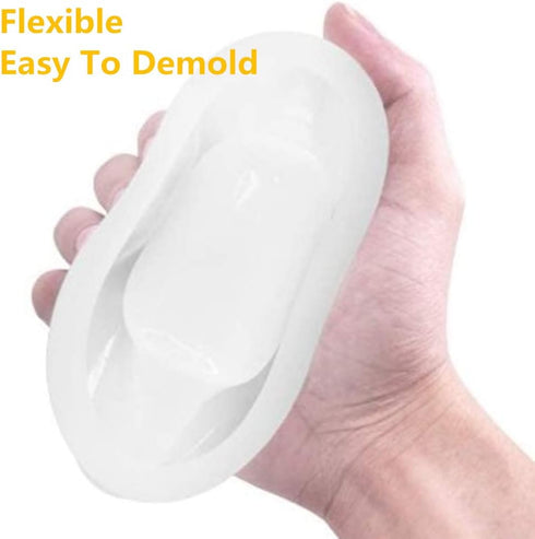 3 Pack Resin Silicone Mold,Urvoo Resin Casting Molds DIY Square Heart Rhombus Shape Resin Silicone Ashtray Molds for DIY Home Resin Casting Craft...