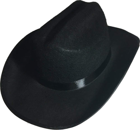 Rhode Island Novelty Black Cowboy Felt Hat Youth Size, One Per Order...