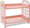 Desktop Rack Cosmetic Stationery Storage Holder, 2-Tier Multifunctional Plastic Shelf Makeup Organizer for Skincare Office Kitchen Bedroom Bathroo...