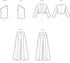 Simplicity Easy to Make Misses' Wide Leg Pants, Knit Shrug and One-Shoulder Top Sewing Pattern Packet, Design Code S9925, Sizes 16-18-20-22-24, Mu...