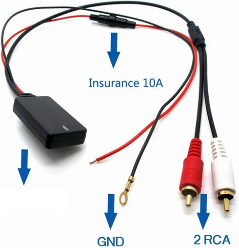 Bluetooth AUX Receiver Module, Universal Bluetooth Car Adapter 2 AUX?in Adapter Car Radio Bluetooth Module for Car Audio...