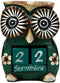 Hand Made Wood Artisans "Burung Hantu" Green Hypnosis Forest Owl Desktop Calendar Figurine 4.5"H...