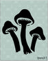 Stencil1 Mushroom Stencil, Flower Mushrooms, Garden Stencils 8.5 x 11 inches for Painting, Wall Art, DIY at Home and Used for Decor, On Fabric, Gl...