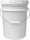 5 Gallon White Bucket & Lid, Made in The USA, Durable 90 Mil All Purpose Pail, Food Grade, Contains No BPA Plastic, Premium HPDE, 1 Pack...