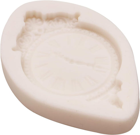 Clock Silicone Molds 2 Pcs, Steampunk Fondant Mold for Chocolate Cake Decoration Candy Cupcake Topper Cake Polymer Clay Crafts Epoxy Resin...