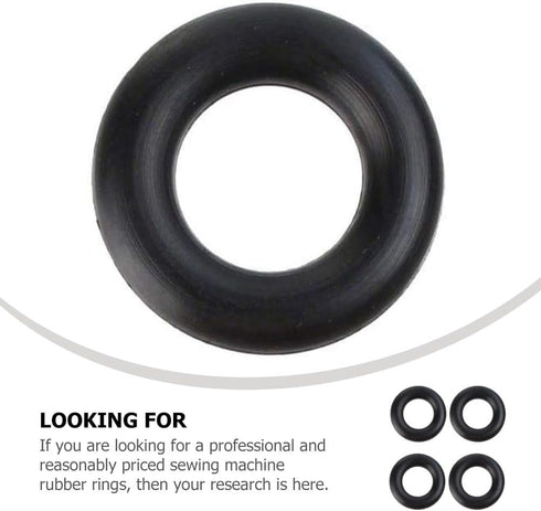 VILLCASE 30Pcs Sewing Machine Rubber Ring, Bobbin Winder Tires O Rubber Washers Replacements Sewing Rings Parts Rubber Gaskets Rings Universal Sew...