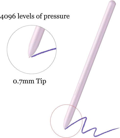 2 Pack Tab S9 FE Stylus Pen for Samsung Galaxy Tab S9 FE Pen/ S9 FE+ / S9 FE Plus/ S9 /S9+ S Pen All Versions Stylus Pen,WithoutBluetooth (Purple)...
