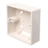 Fielect 86 Type Universal Switch Socket Wire Slot Box Surface Mount Wall Switch Socket Box Switch Protection Box Plastic White 1pcs...