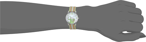 Muppets Women's MU1010 Kermit the Frog Dial Multi-Color Watch with Fabric Strap...