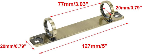Semetall 2pcs A7 Notebook 2-Ring Binder Mechanism Metal Loose Leaf Binders Ring Clips Ring Binder Replacement Kit,Bronze...