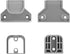 Retractable Baby Gate Replacement Parts Kit, Pet Gate Full Set Wall Mounting Hardware with Brackets Anchors and Screws(Grey)...