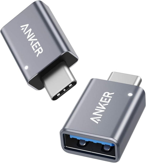 Anker USB C Adapter (2 Pack),High-Speed Data Transfer, USB-C to USB 3.0 Female Adapter for MacBook Pro 2020, iPad Pro 2020, Samsung Notebook 9, De...
