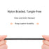 COSOOS 4 Short USB Type C Cables (9in/23cm) Nylon Braided Fast Charge & Sync USB C to USB 3.0 Cables for Samsung Galaxy S21 20 S10 S9 S8 Note 10,9...