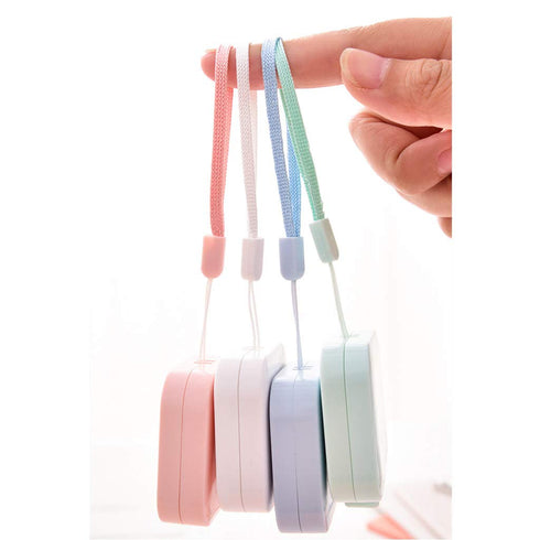 4 Pack Soft Measure, 4 Colors, 60 in / 1.5 m, Push Button, Retractable Soft Tape for Sewing and Cloth Ruler...