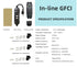 Kaper GFCI Inline Plug Replacement Assembly 3 Wires , Auto-Monitor?Manual Reset, Waterproof, Ground Fault Circuit Interrupter for Power Pressure W...
