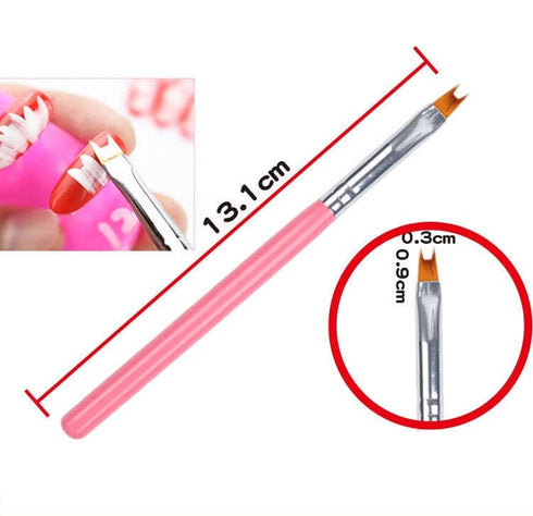 8 Pcs Nail Brush Pen Gradient Acrylic Painting Brush Set False Nail Art Tips UV Gel Flower Drawing Pen Manicure Nail Art Pen Tool (PINK)...