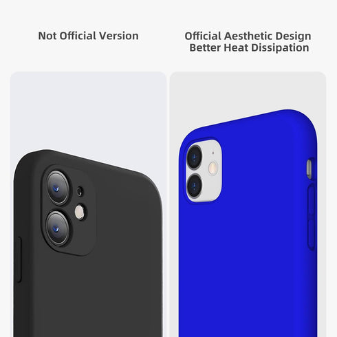 K TOMOTO Liquid Silicone Case Compatible with iPhone 11 (6.1"), Full Body Protection Gel Rubber Cover with Soft Microfiber Lining, Scratch Resista...
