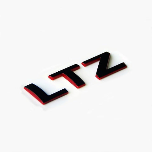 1x OEM LTZ Letter Nameplate Emblem Badge Compatible with Silverado Sierra Tahoe Suburban Glossy (2007-2018 Redline)...
