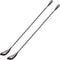 Briout Bar Spoon Cocktail Mixing Stirrers for Drink, Stainless Steel 12 Inches Long Handle, Black 2 Pieces...