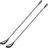 Briout Bar Spoon Cocktail Mixing Stirrers for Drink, Stainless Steel 12 Inches Long Handle, Black 2 Pieces...
