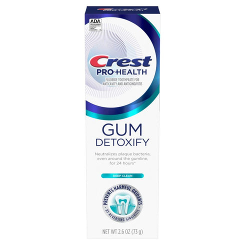 Crest Pro-Health Gum Detoxify Deep Clean Toothpaste 2.6 oz - Anticavity, Antibacterial Flouride Toothpaste, Clinically Proven, Gum and Enamel Prot...