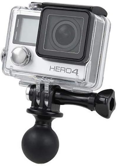 1" Ball Mount Universal Head Adapter with Thumb Screw Fit for GoPro Hero 9, 8 Black, 7 Black, 7 Silver, 7 White, 6, 5, 4, 3+, 5Session, MAX, DJI O...
