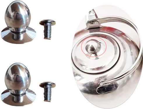 2 Pack Glass Teapot Replacement Knob Stovetop Tea Kettle Lid Knobs for Tea Cup Cover Button Olive Shape Handle Top Cap Water Cups Covers Top Bead ...
